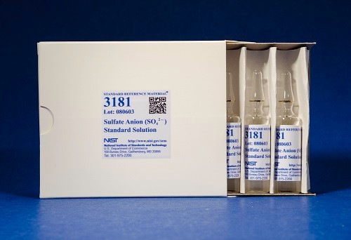 SRM 3181硫酸根陰離子 (SO42–) 標準溶液